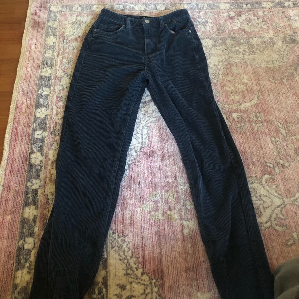 blue corduroy mom jeans